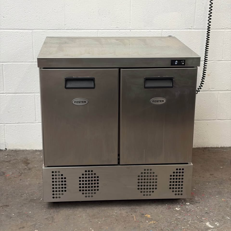2 door counter fridge