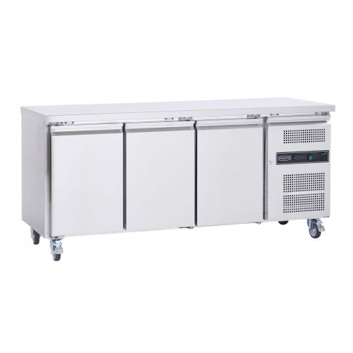 3 door refrigerated counter