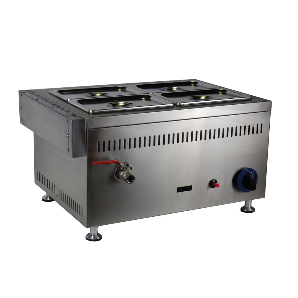 4 pan gas bain marie