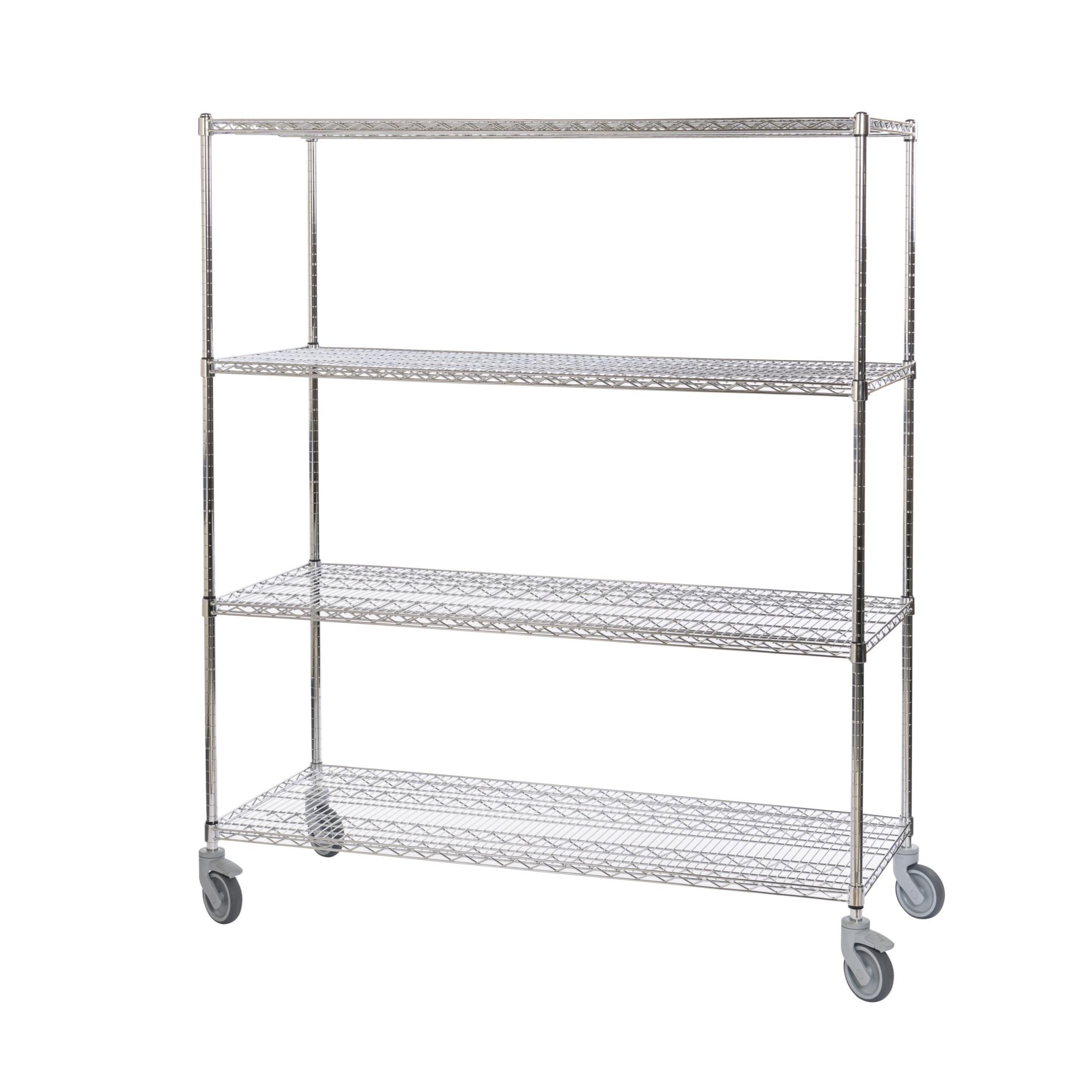 Chrome Wire 4 Tier Commercial Racking Unit - W900mm - Phoenix Catering ...